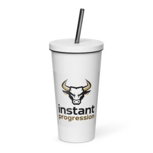 Store insulated tumbler with a straw